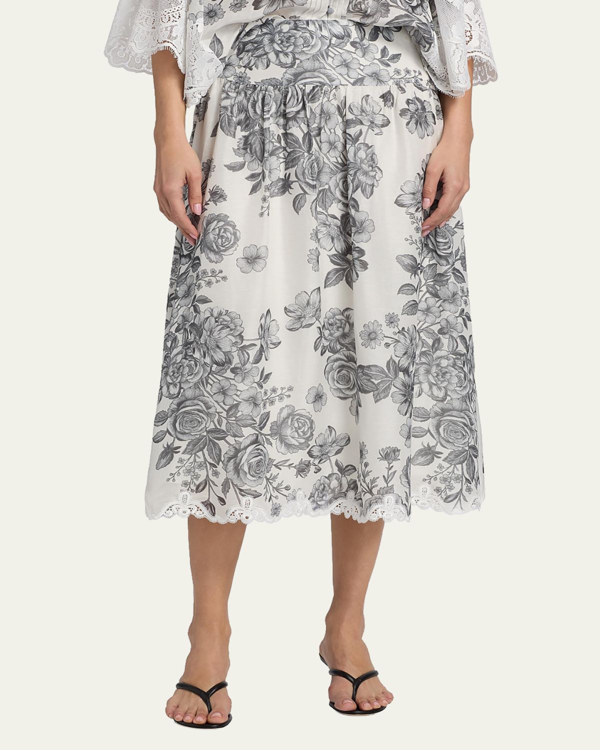 Kobi Halperin Lidia Floral-Print Midi Skirt | Thumbnail 4 Kobi Halperin Lidia Floral-Print Midi Skirt | Thumbnail 4