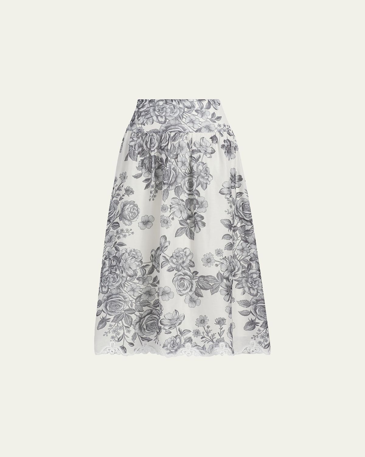 Kobi Halperin Lidia Floral-Print Midi Skirt