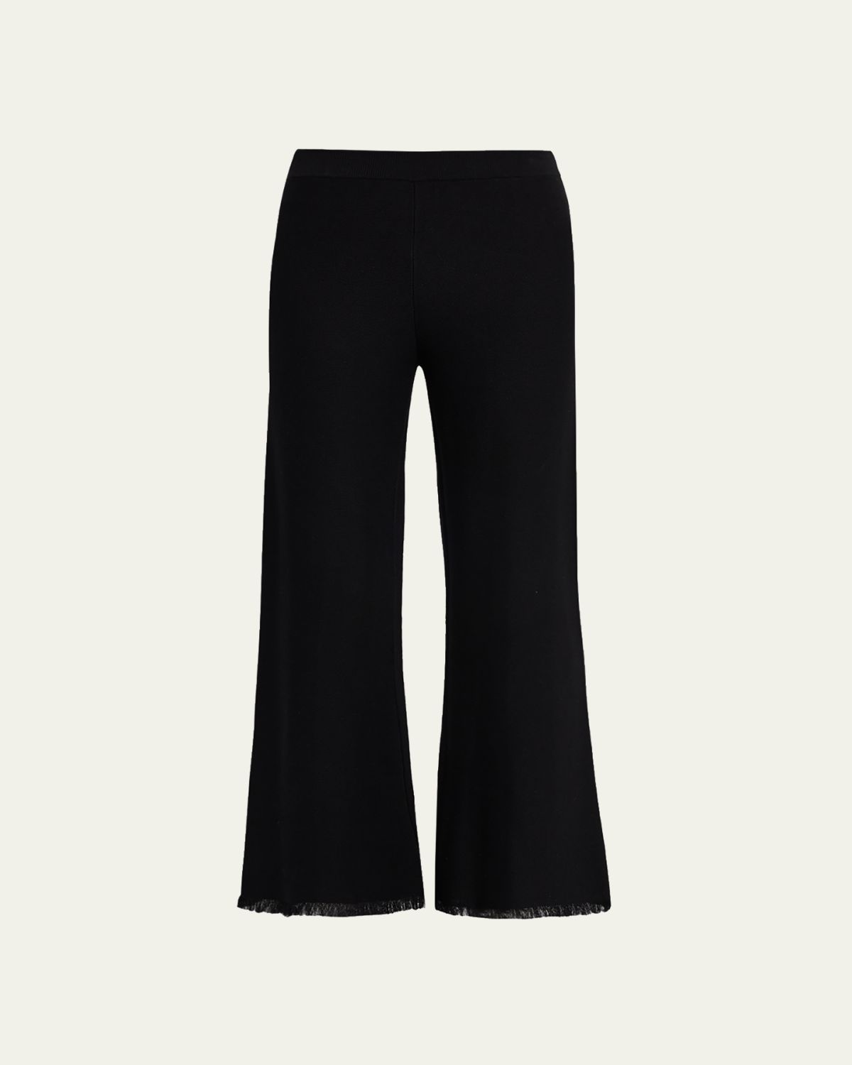 Kobi Halperin Valley Fringe-Hem Pique Knit Pants