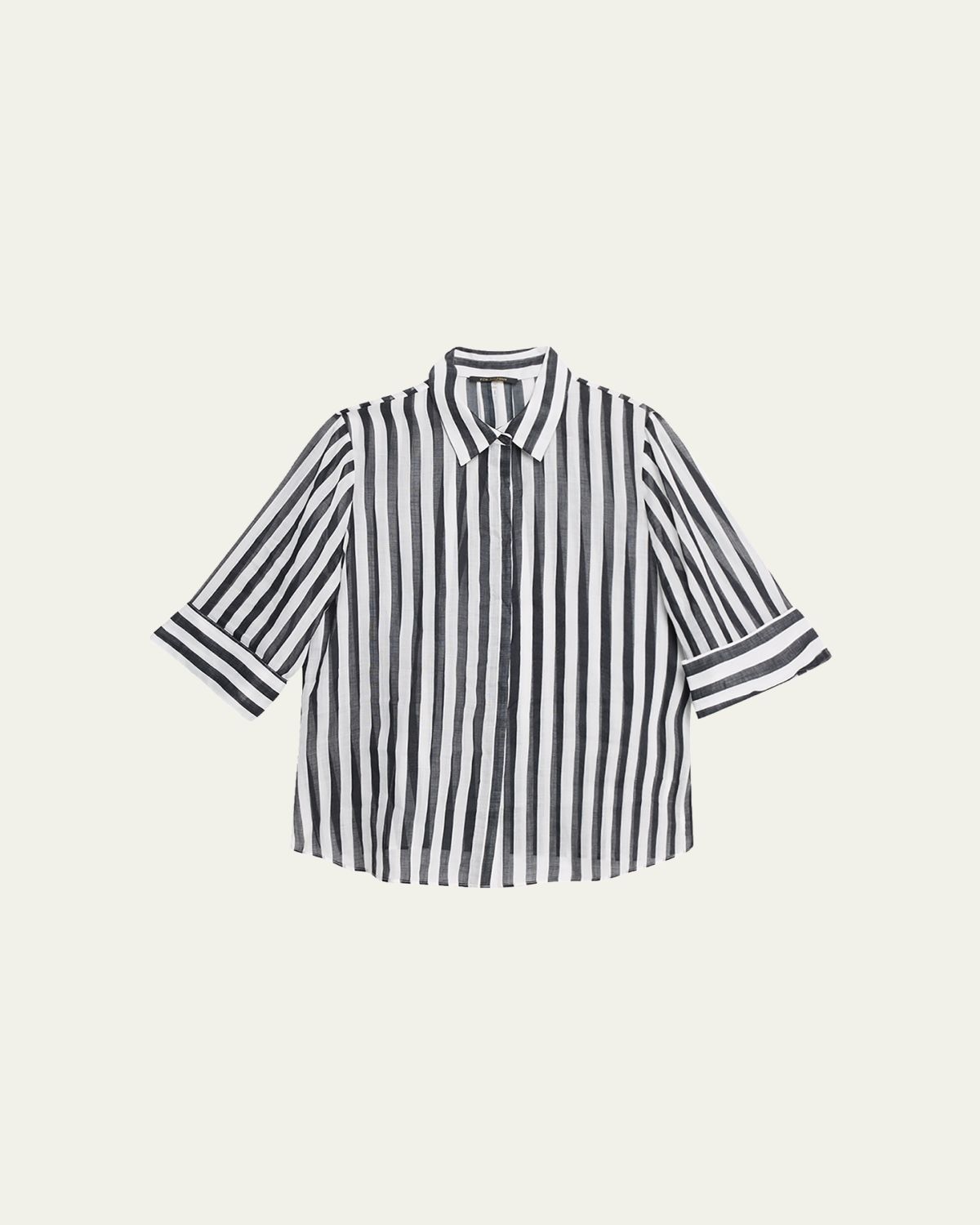 Kobi Halperin Jolie Striped Cotton Blouse