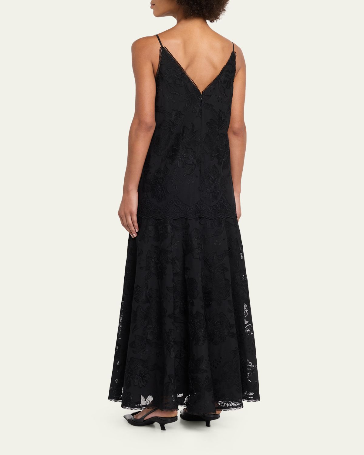 Kobi Halperin Robbie Embroidered Lace-Trim Maxi Dress | Thumbnail 3 Kobi Halperin Robbie Embroidered Lace-Trim Maxi Dress | Thumbnail 3
