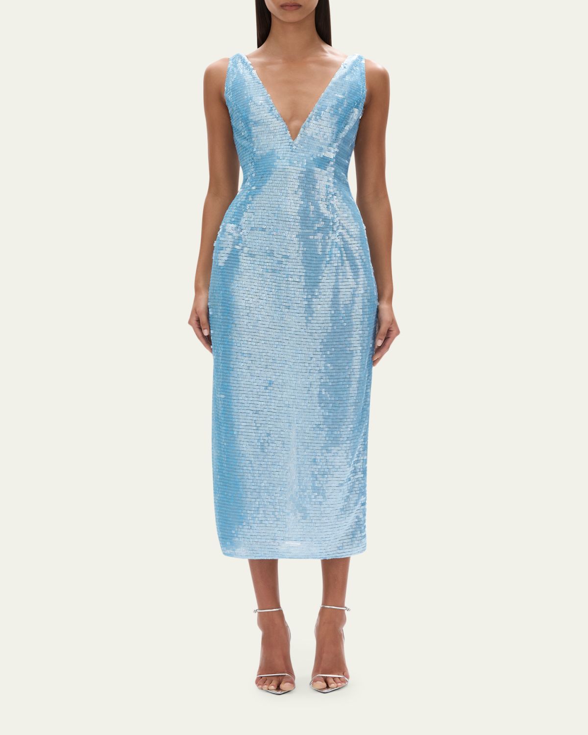 Rachel Gilbert Tamzin Sequined Sleeveless Column Midi Dress | Thumbnail 2 Rachel Gilbert Tamzin Sequined Sleeveless Column Midi Dress | Thumbnail 2