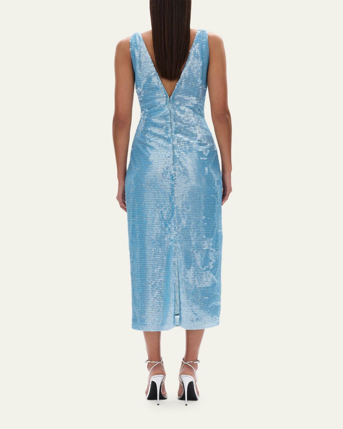 Rachel Gilbert Tamzin Sequined Sleeveless Column Midi Dress | Thumbnail 3 Rachel Gilbert Tamzin Sequined Sleeveless Column Midi Dress | Thumbnail 3