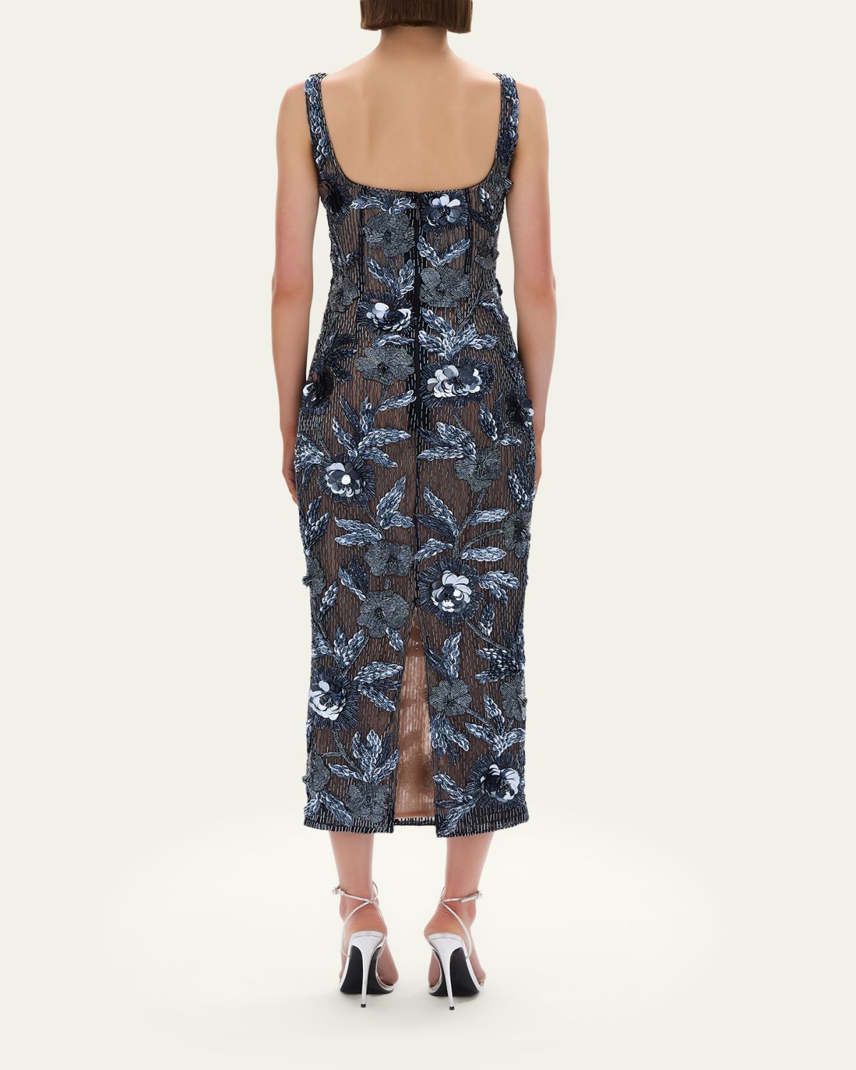 Rachel Gilbert Pierre Strap Beaded Column Midi Dress | Thumbnail 3 Rachel Gilbert Pierre Strap Beaded Column Midi Dress | Thumbnail 3