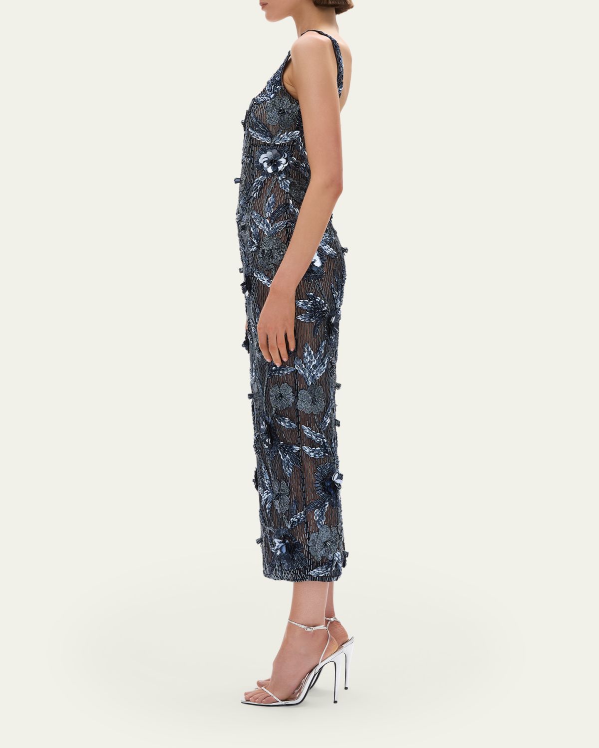 Rachel Gilbert Pierre Strap Beaded Column Midi Dress | Thumbnail 4 Rachel Gilbert Pierre Strap Beaded Column Midi Dress | Thumbnail 4