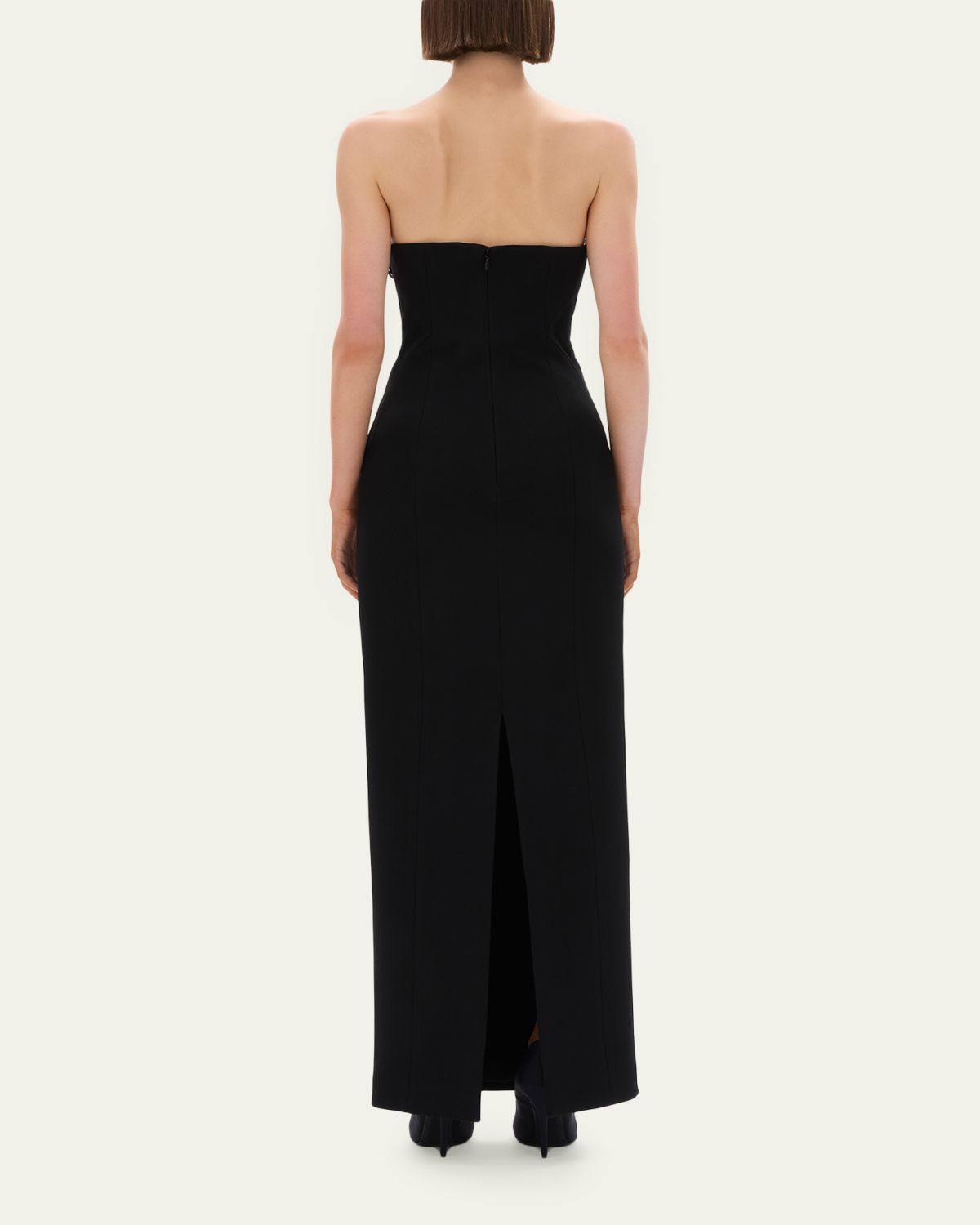 Rachel Gilbert Mirage Floral-Embellished Strapless Column Gown | Thumbnail 3 Rachel Gilbert Mirage Floral-Embellished Strapless Column Gown | Thumbnail 3