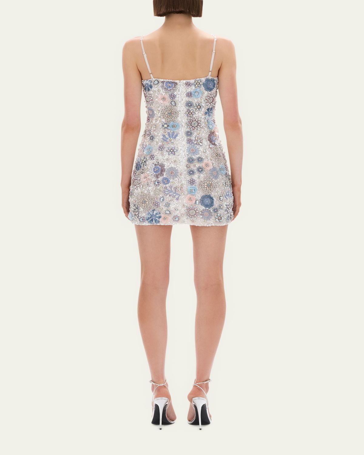 Rachel Gilbert Francesca Beaded Fit & Flare Mini Dress | Thumbnail 3