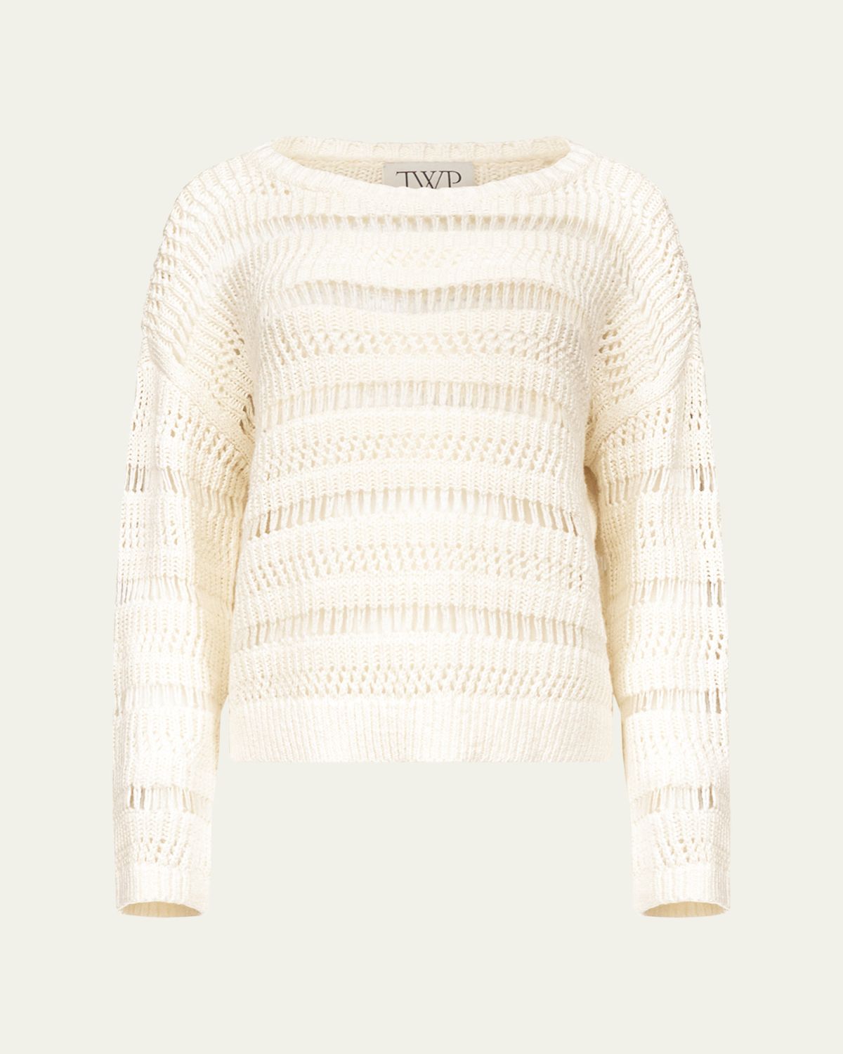 TWP Wide-Neck Open Stitch Sweater | Thumbnail 6 TWP Wide-Neck Open Stitch Sweater | Thumbnail 6