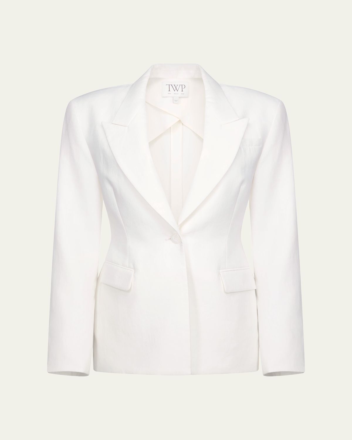 TWP Jasper Single-Breasted Linen Blazer | Thumbnail 6