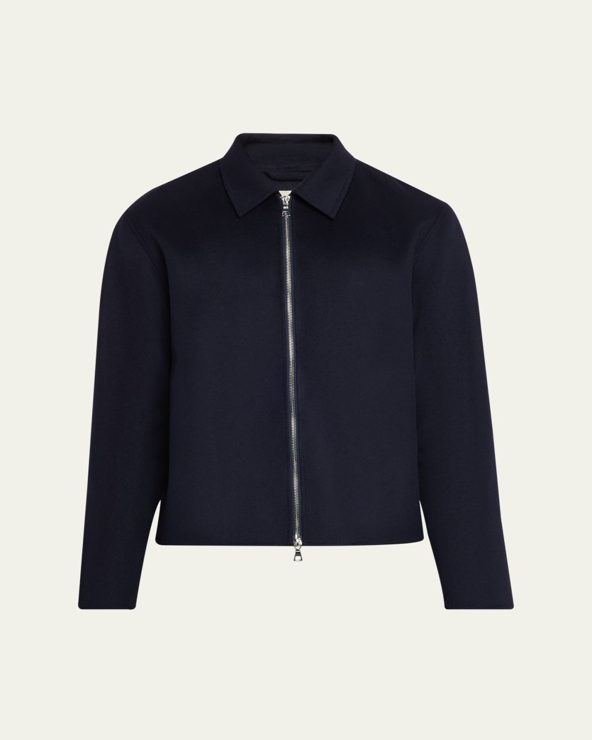 Officine Generale Men's Split Wool Double-Zip Bomber Jacket | Thumbnail 6 Officine Generale Men's Split Wool Double-Zip Bomber Jacket | Thumbnail 6