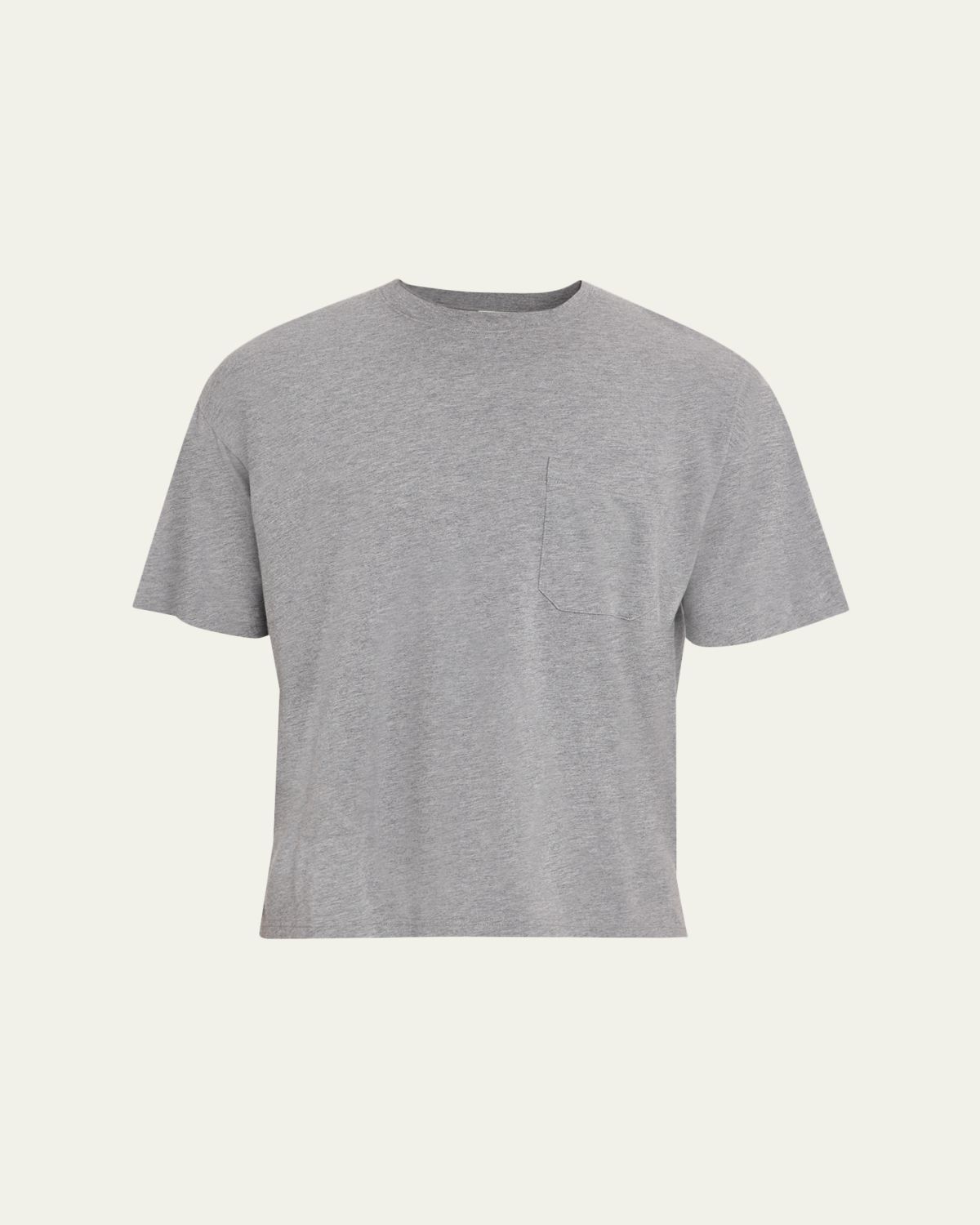 FRAME Men's Jersey Relaxed-Fit Crewneck Pocket T-Shirt