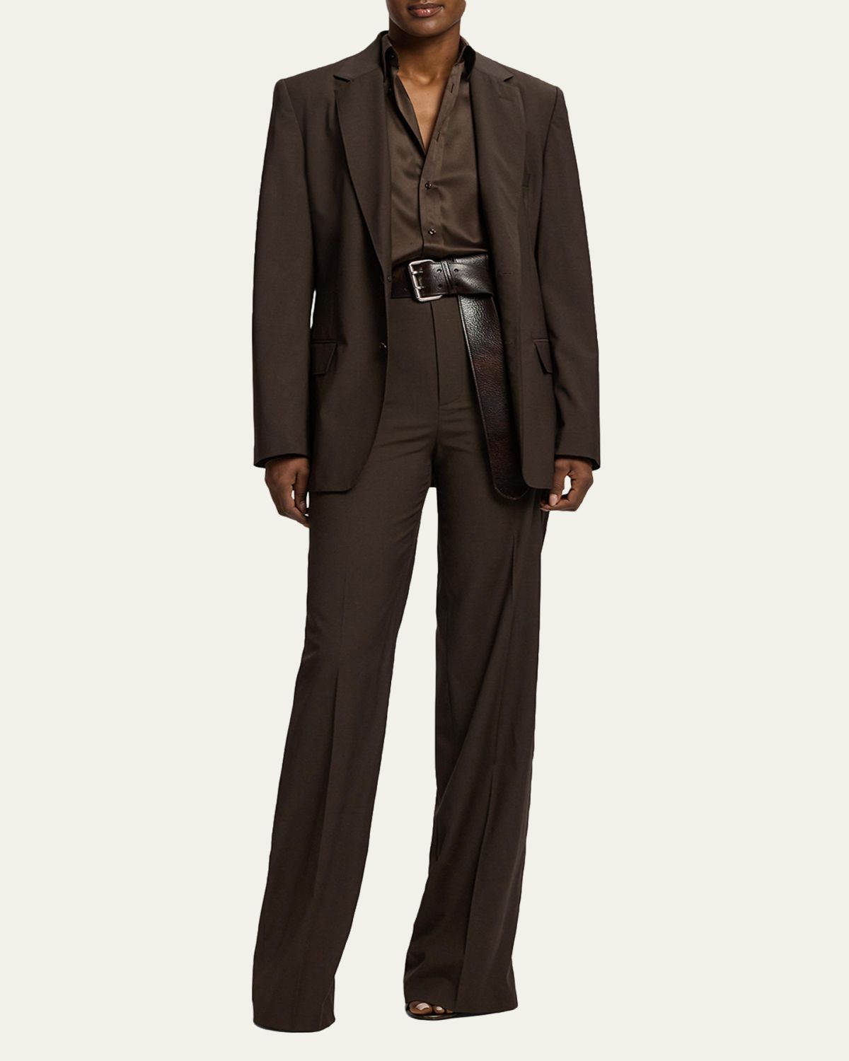 Ralph Lauren Collection Silk Classic Button-Down Shirt | Thumbnail 2