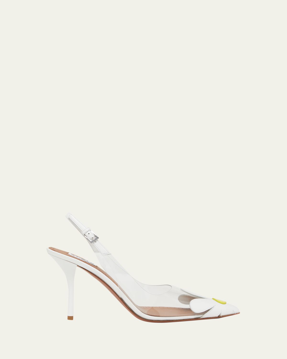 ALAÏA 90mm Bloom Transparent Slingback Pumps | Thumbnail 4 ALAÏA 90mm Bloom Transparent Slingback Pumps | Thumbnail 4