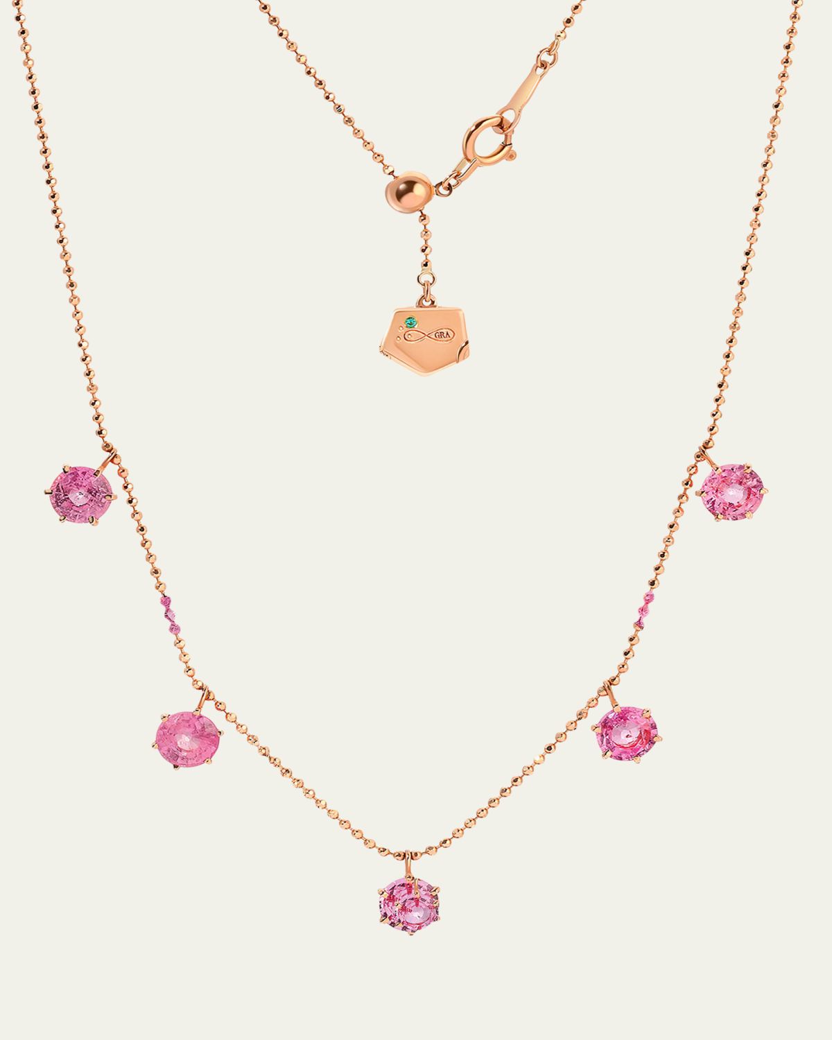 Graziela Gems 18K Pink Sapphire Floating Necklace | Thumbnail 3 Graziela Gems 18K Pink Sapphire Floating Necklace | Thumbnail 3