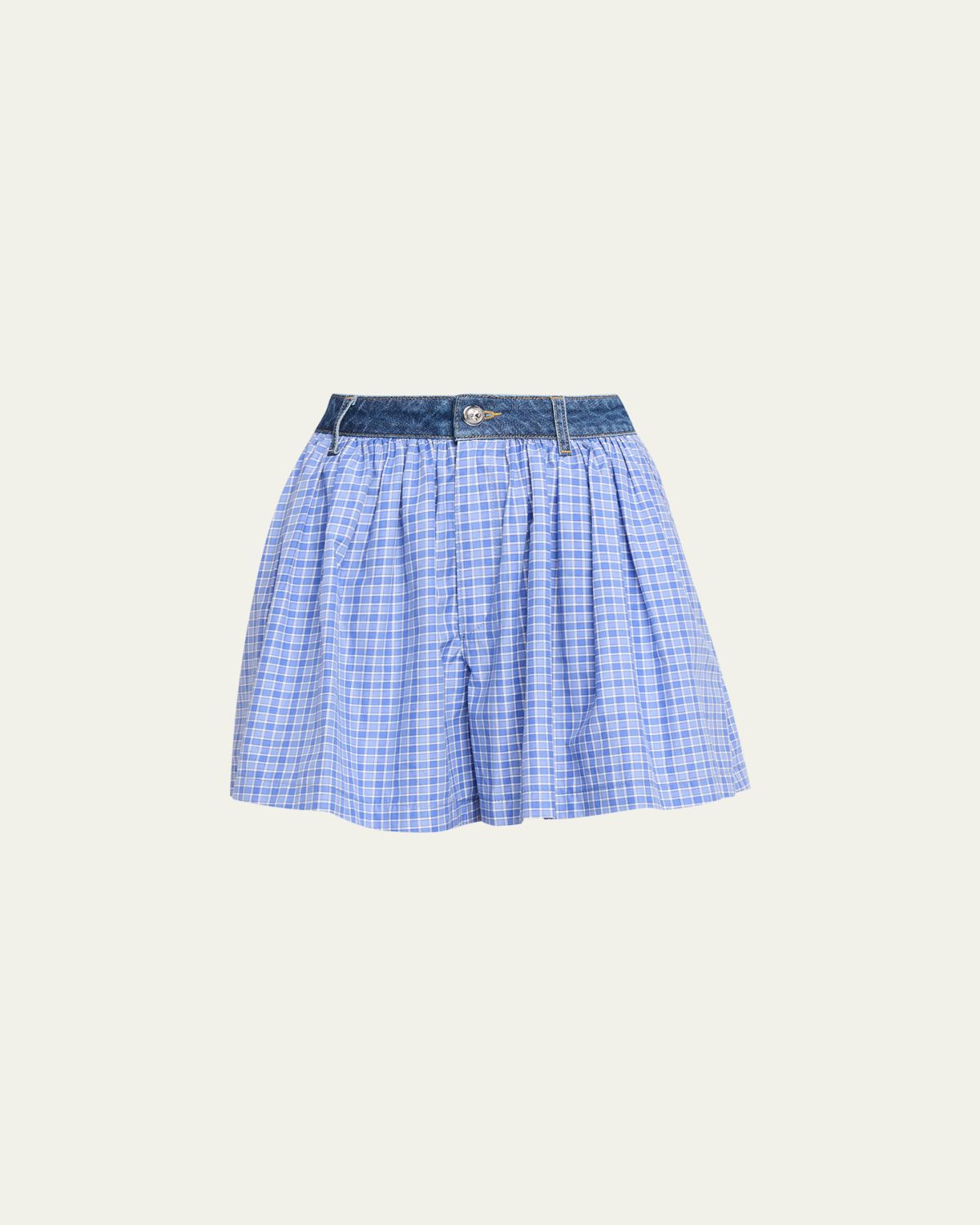 Cinq a Sept Madalyn Wide-Leg Gingham Shorts | Thumbnail 6 Cinq a Sept Madalyn Wide-Leg Gingham Shorts | Thumbnail 6