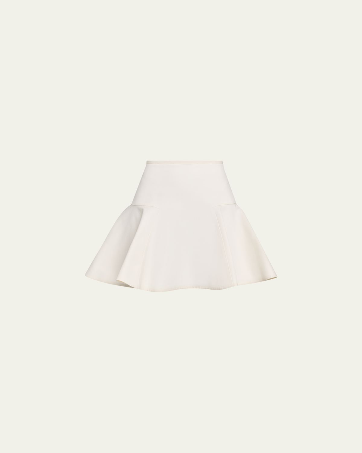 Burberry Ebony Cotton Twill Flare Mini Skirt | Thumbnail 6