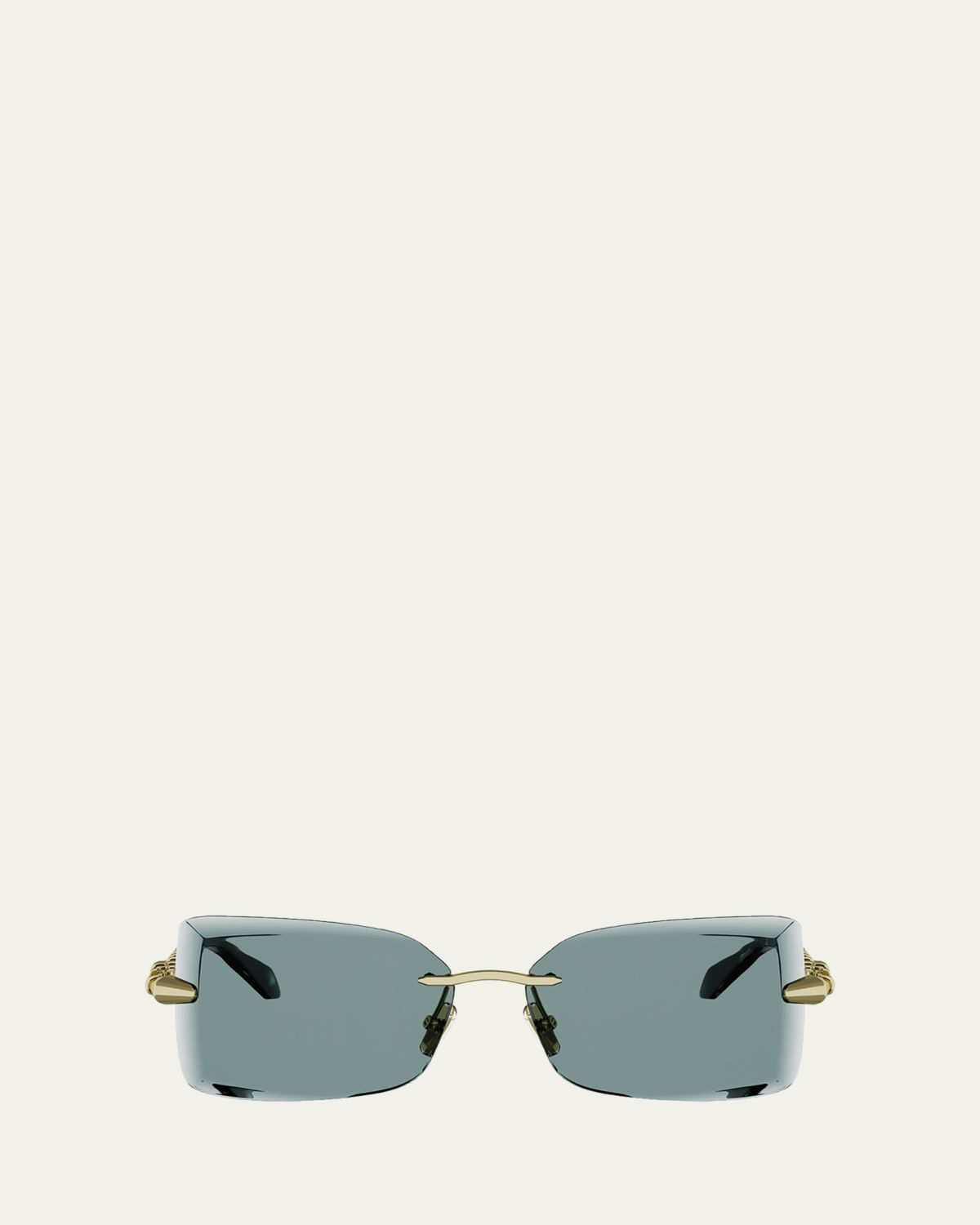 BVLGARI Serpenti 51mm Metal Rectangular Sunglasses | Thumbnail 6