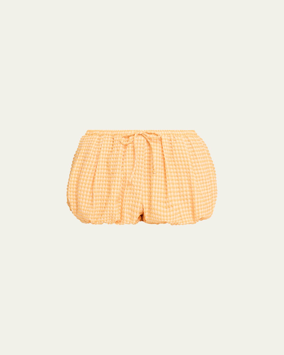 SIMKHAI Addie Textured Gingham Bubble Shorts | Thumbnail 6