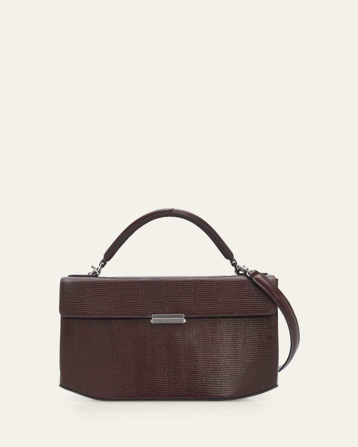 Toteme Clip Lizard-Embossed Top-Handle Bag | Thumbnail 5 Toteme Clip Lizard-Embossed Top-Handle Bag | Thumbnail 5