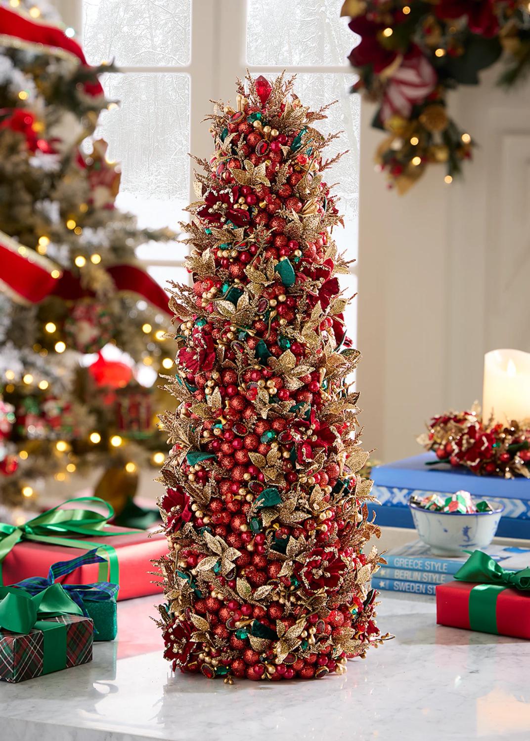 Salzburg Creations Shining Elegance 12" Tabletop Christmas Tree | Thumbnail 2 Salzburg Creations Shining Elegance 12" Tabletop Christmas Tree | Thumbnail 2