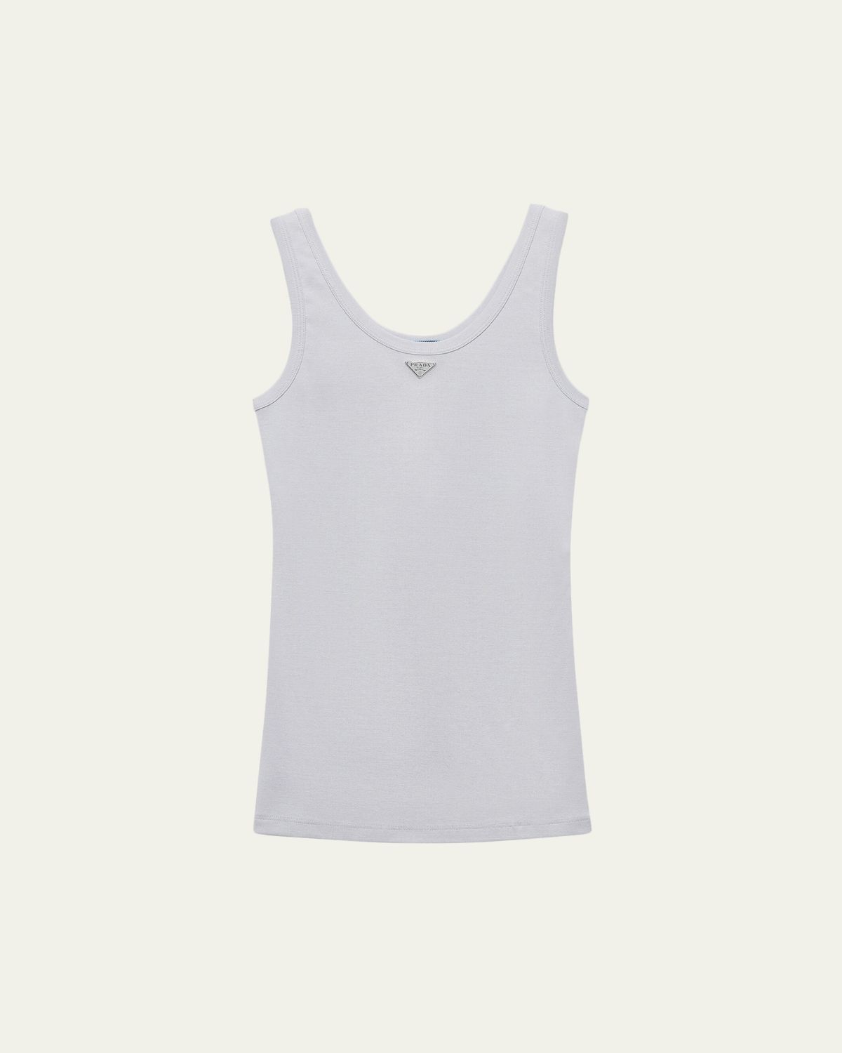 Prada Cotton Jersey Tank Top | Thumbnail 4 Prada Cotton Jersey Tank Top | Thumbnail 4