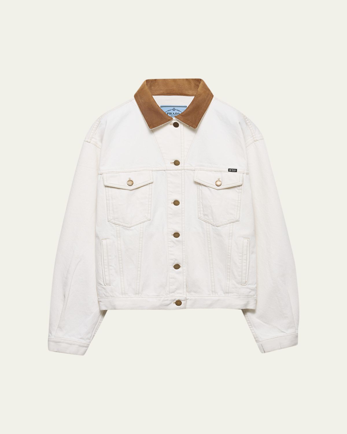 Prada Old Denim Blouson Jacket | Thumbnail 6 Prada Old Denim Blouson Jacket | Thumbnail 6
