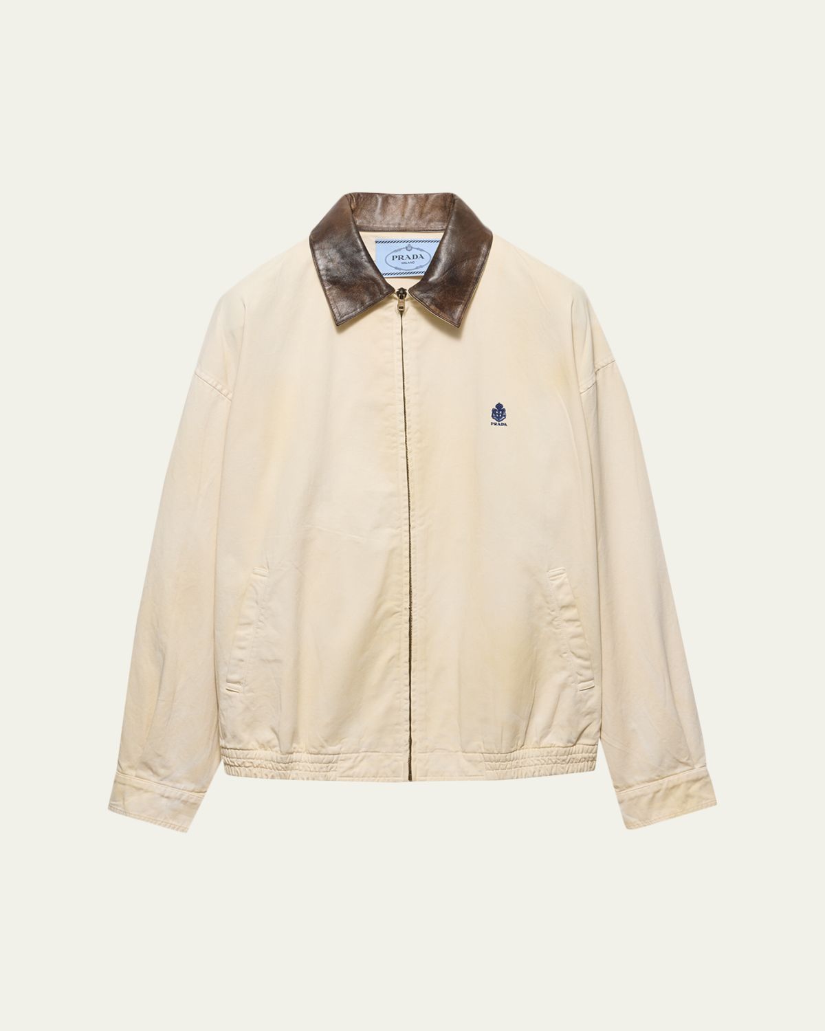 Prada Embroidered Old Gabardine Blouson Jacket | Thumbnail 6