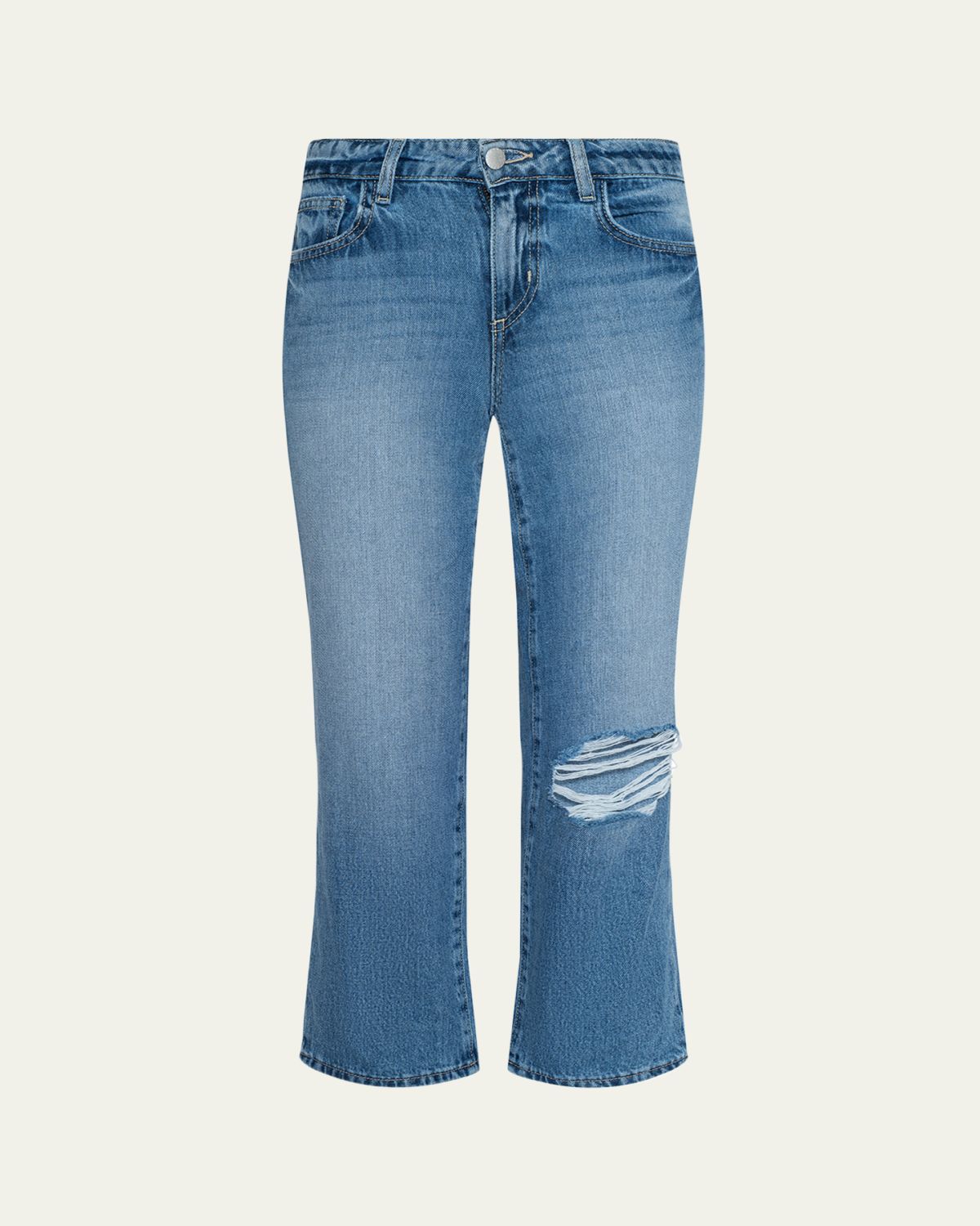 L'Agence Armida Low-Rise Slouchy-Straight Jeans