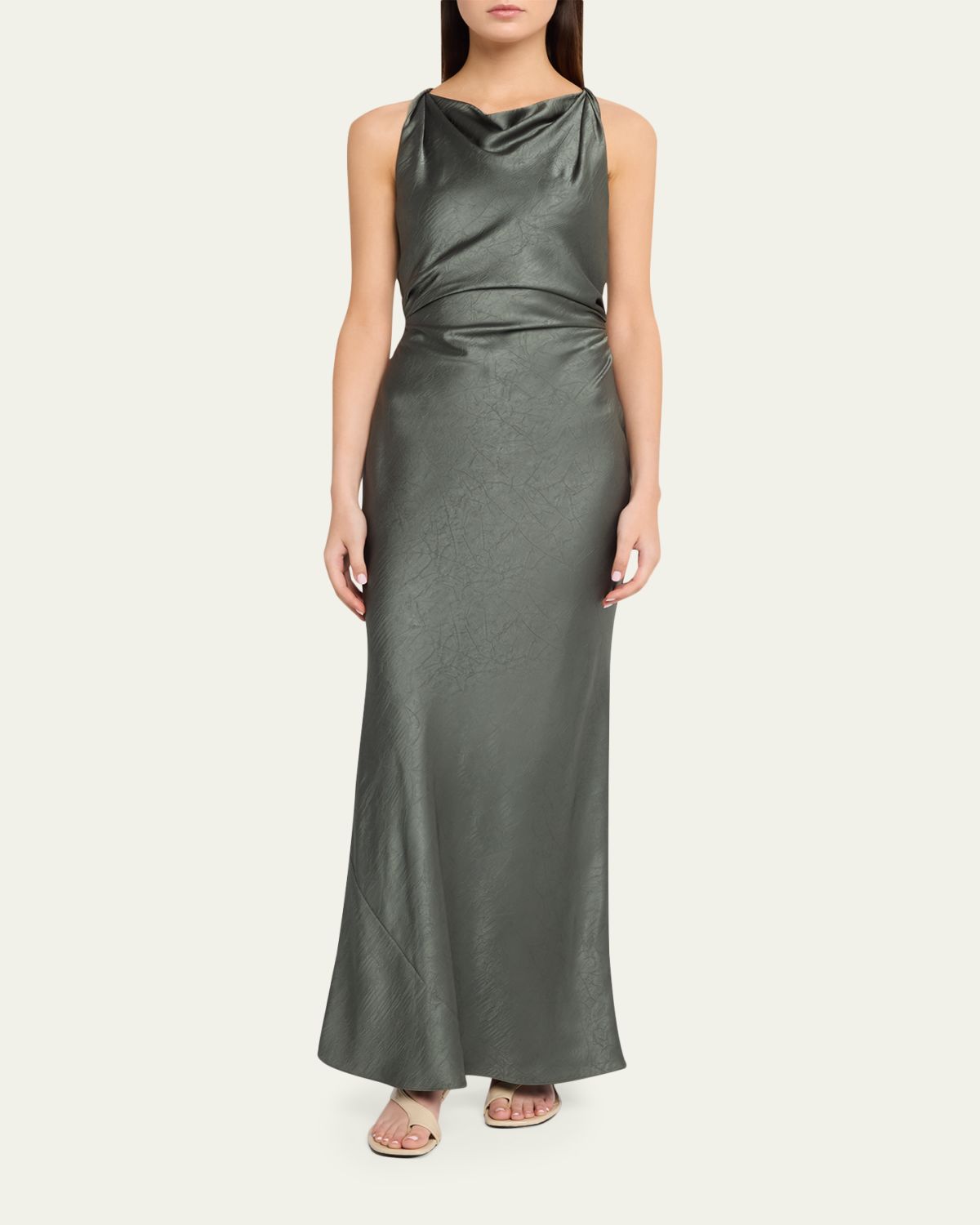 Vince Twist Satin Maxi Dress | Thumbnail 2 Vince Twist Satin Maxi Dress | Thumbnail 2