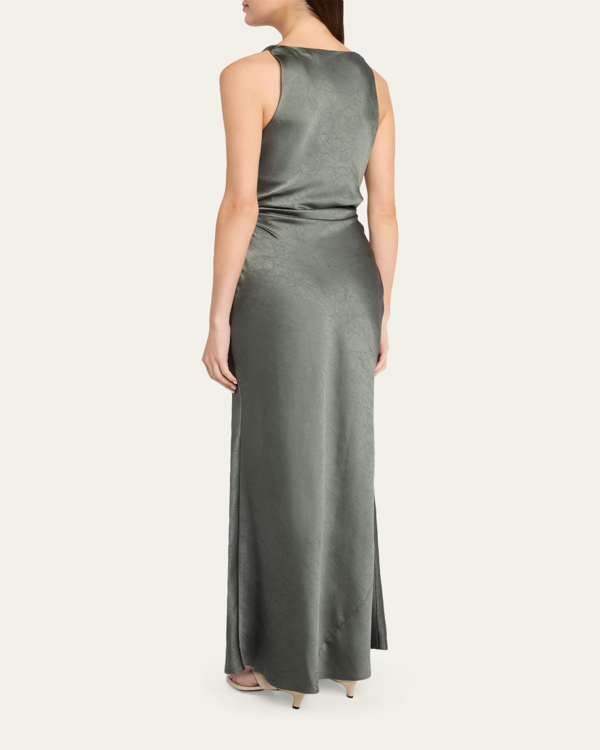 Vince Twist Satin Maxi Dress | Thumbnail 3 Vince Twist Satin Maxi Dress | Thumbnail 3