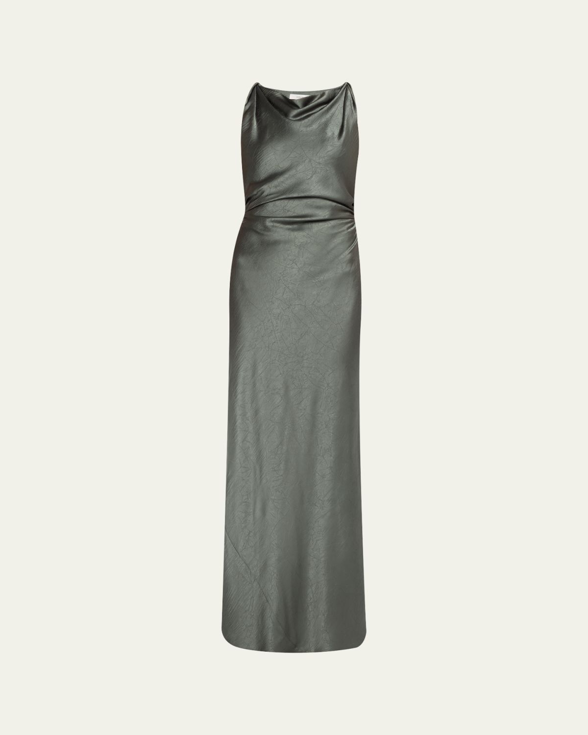 Vince Twist Satin Maxi Dress