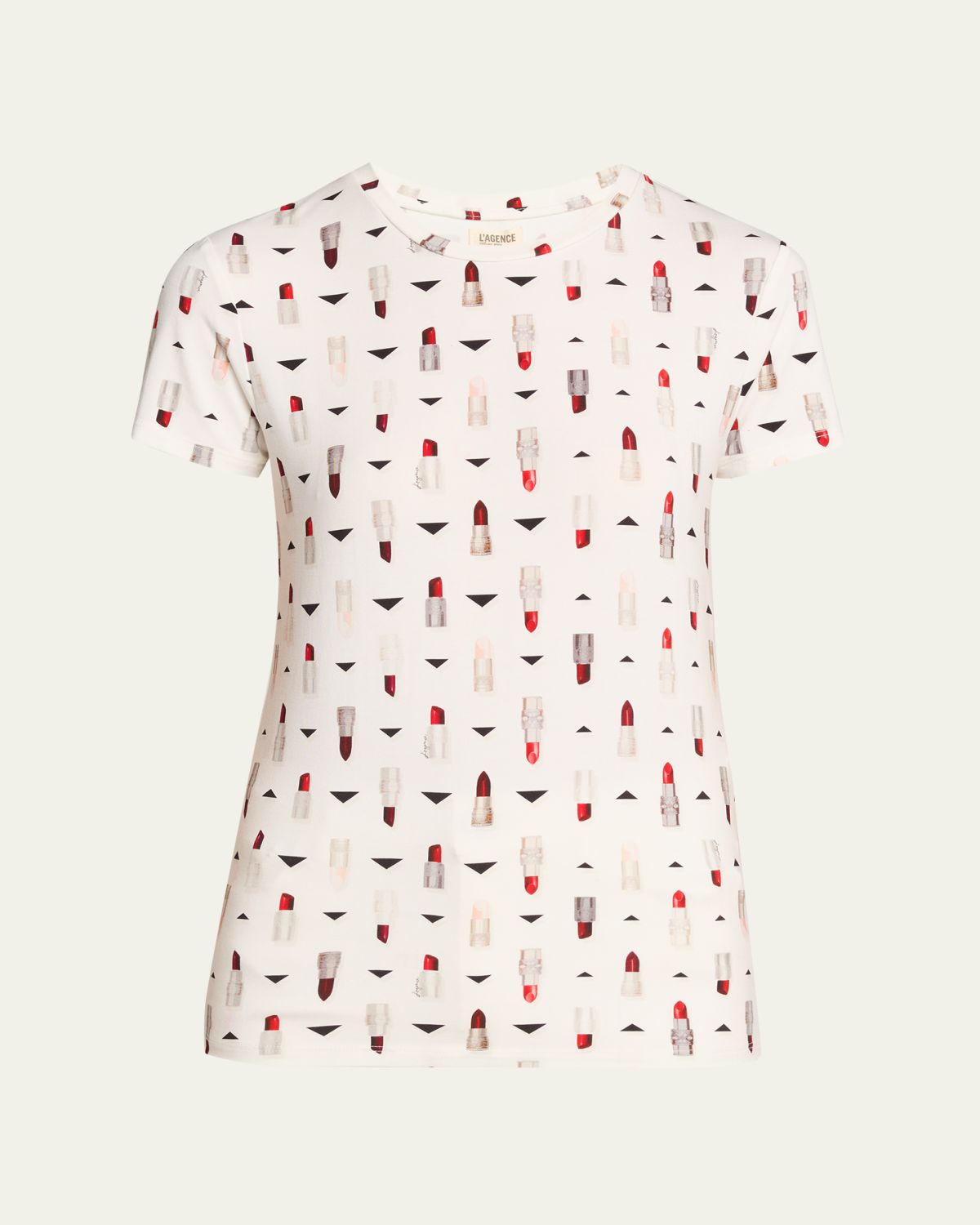 L'Agence Ressi Fitted Crewneck T-Shirt