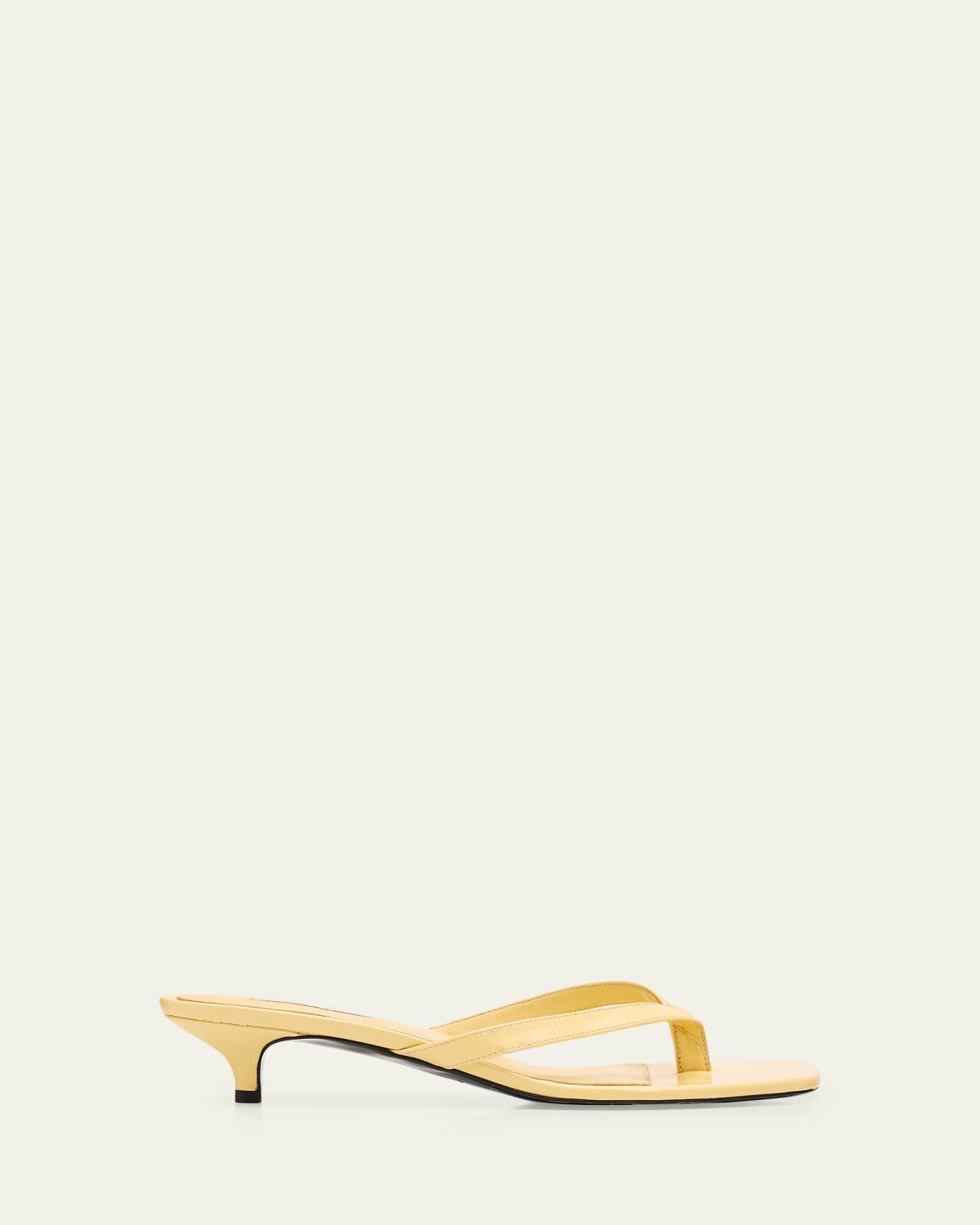 Toteme Naplack Leather Kitten-Heel Sandals | Thumbnail 3 Toteme Naplack Leather Kitten-Heel Sandals | Thumbnail 3