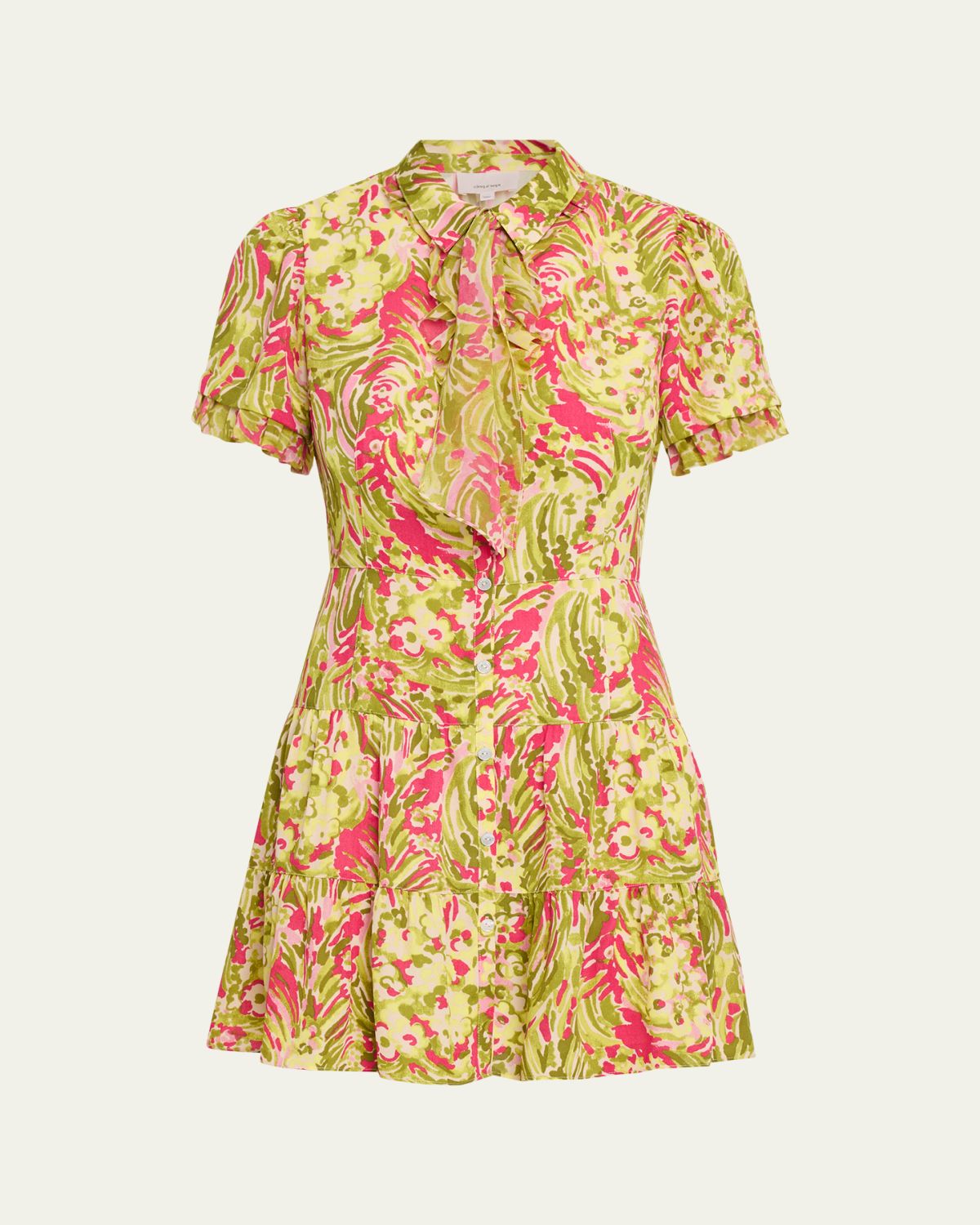 Cinq a Sept Kari Daisy Swirl Mini Dress | Thumbnail 6 Cinq a Sept Kari Daisy Swirl Mini Dress | Thumbnail 6