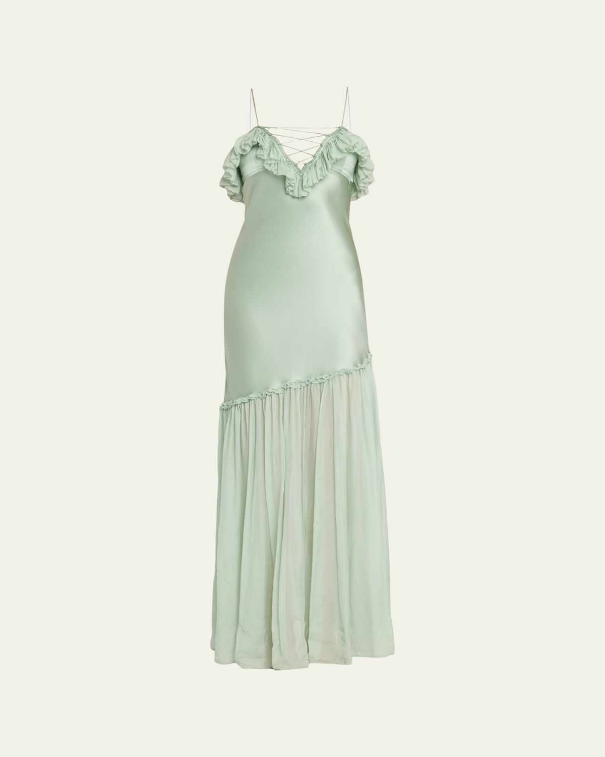 Ulla Johnson Elaria Sleeveless Silk Ruffle Gown | Thumbnail 5 Ulla Johnson Elaria Sleeveless Silk Ruffle Gown | Thumbnail 5