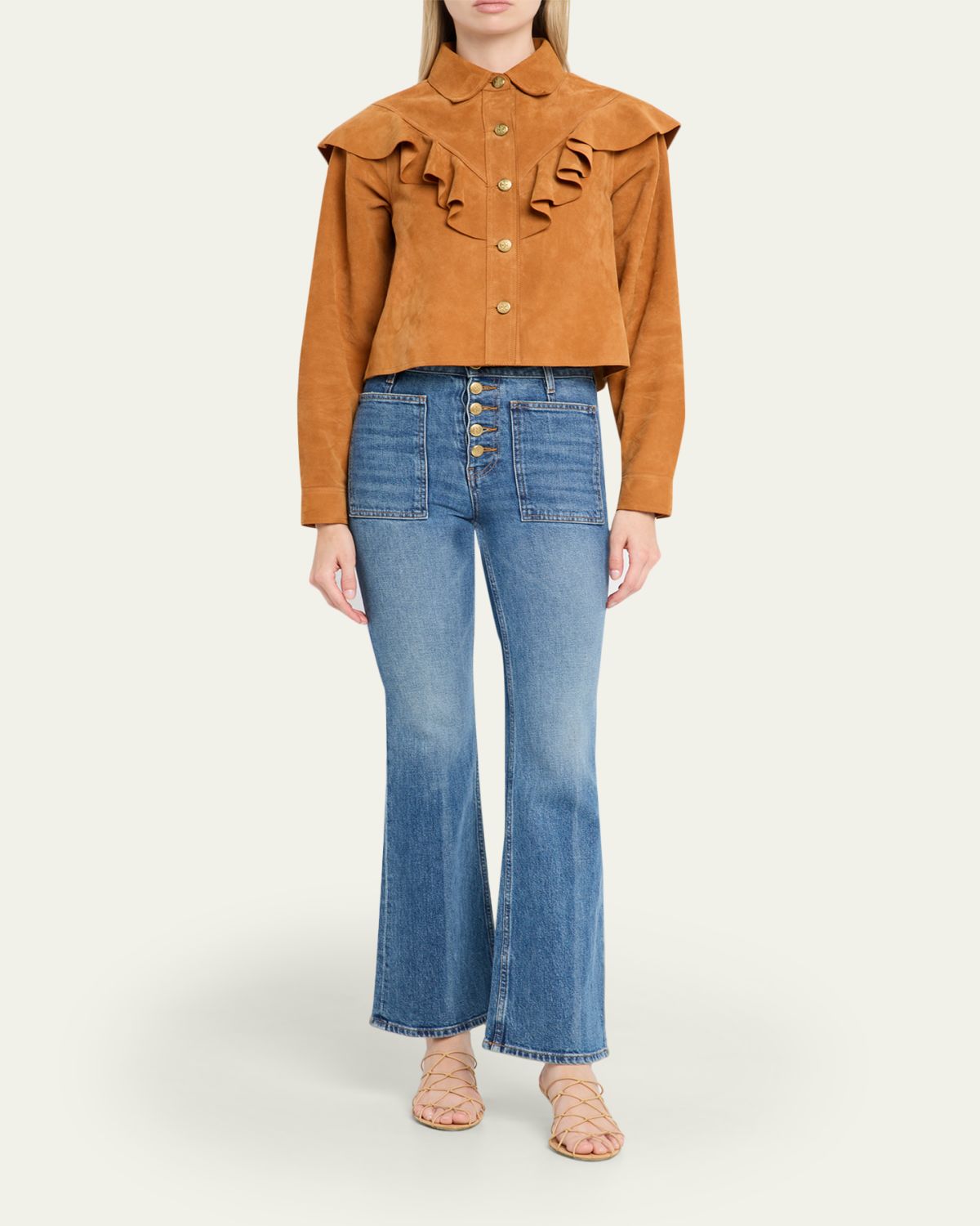 Ulla Johnson Matilde Ruffle Suede Jacket | Thumbnail 2 Ulla Johnson Matilde Ruffle Suede Jacket | Thumbnail 2