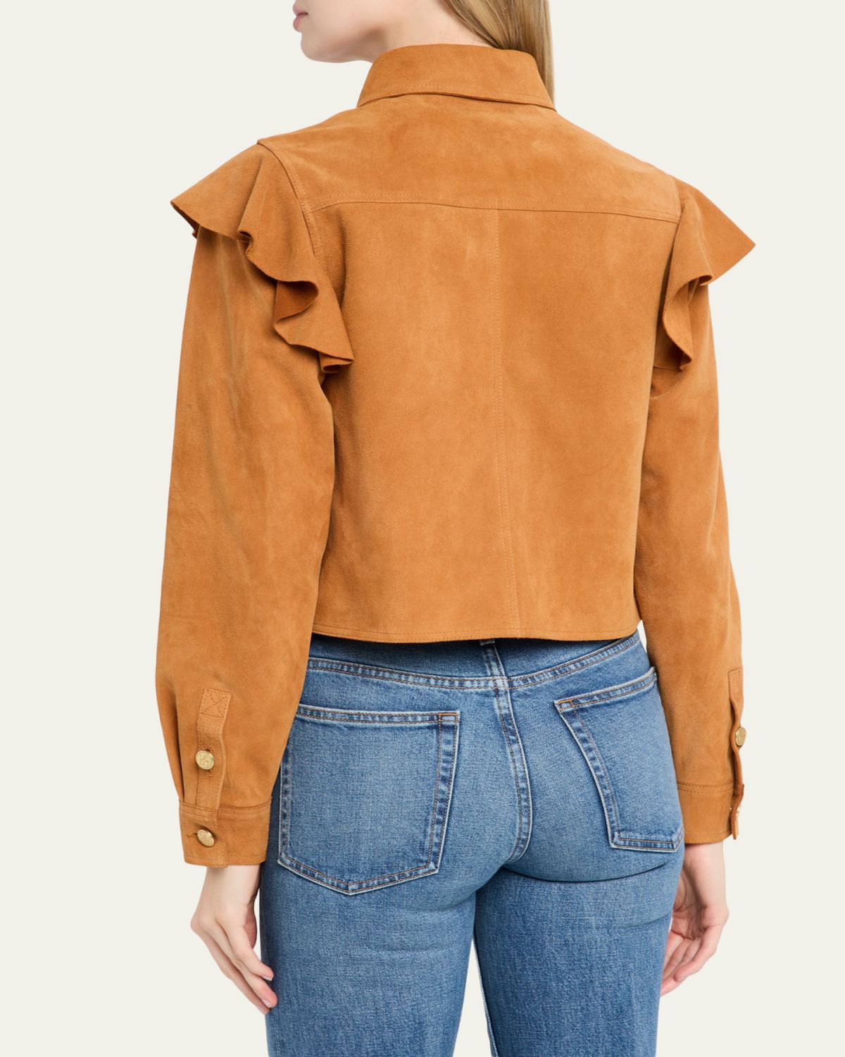 Ulla Johnson Matilde Ruffle Suede Jacket | Thumbnail 3 Ulla Johnson Matilde Ruffle Suede Jacket | Thumbnail 3