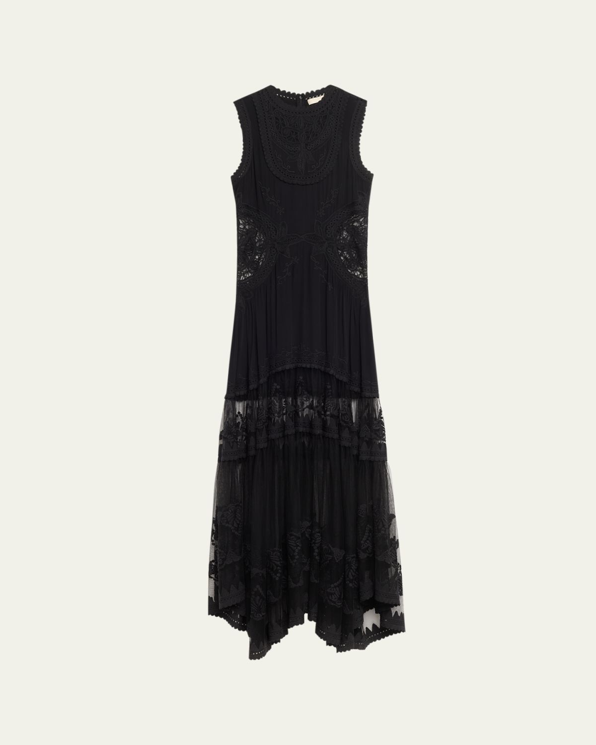 Ulla Johnson Floral Lace Silk Crepe De Chine Gown | Thumbnail 5