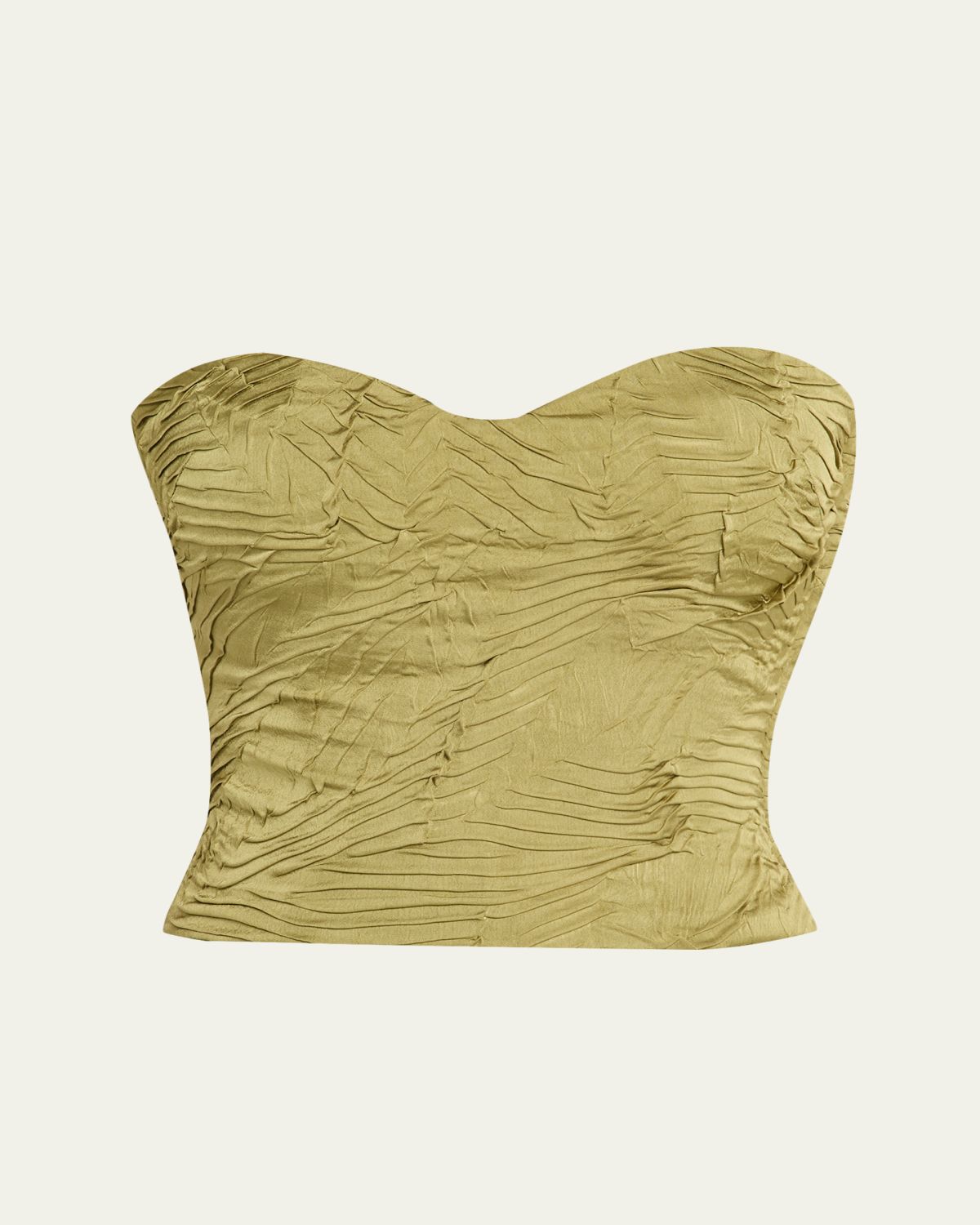 Ulla Johnson Heleen Satin Strapless Crop Top | Thumbnail 5