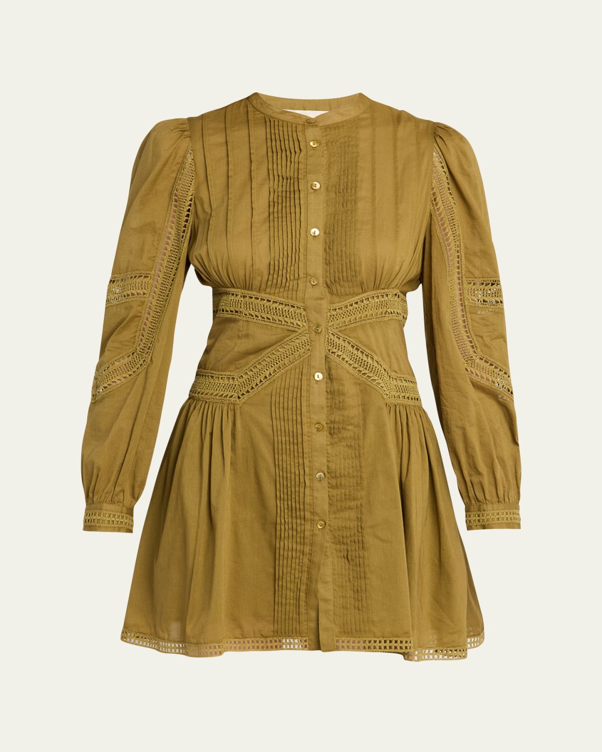 Ulla Johnson Elysia Embroidered Cotton Mini Dress