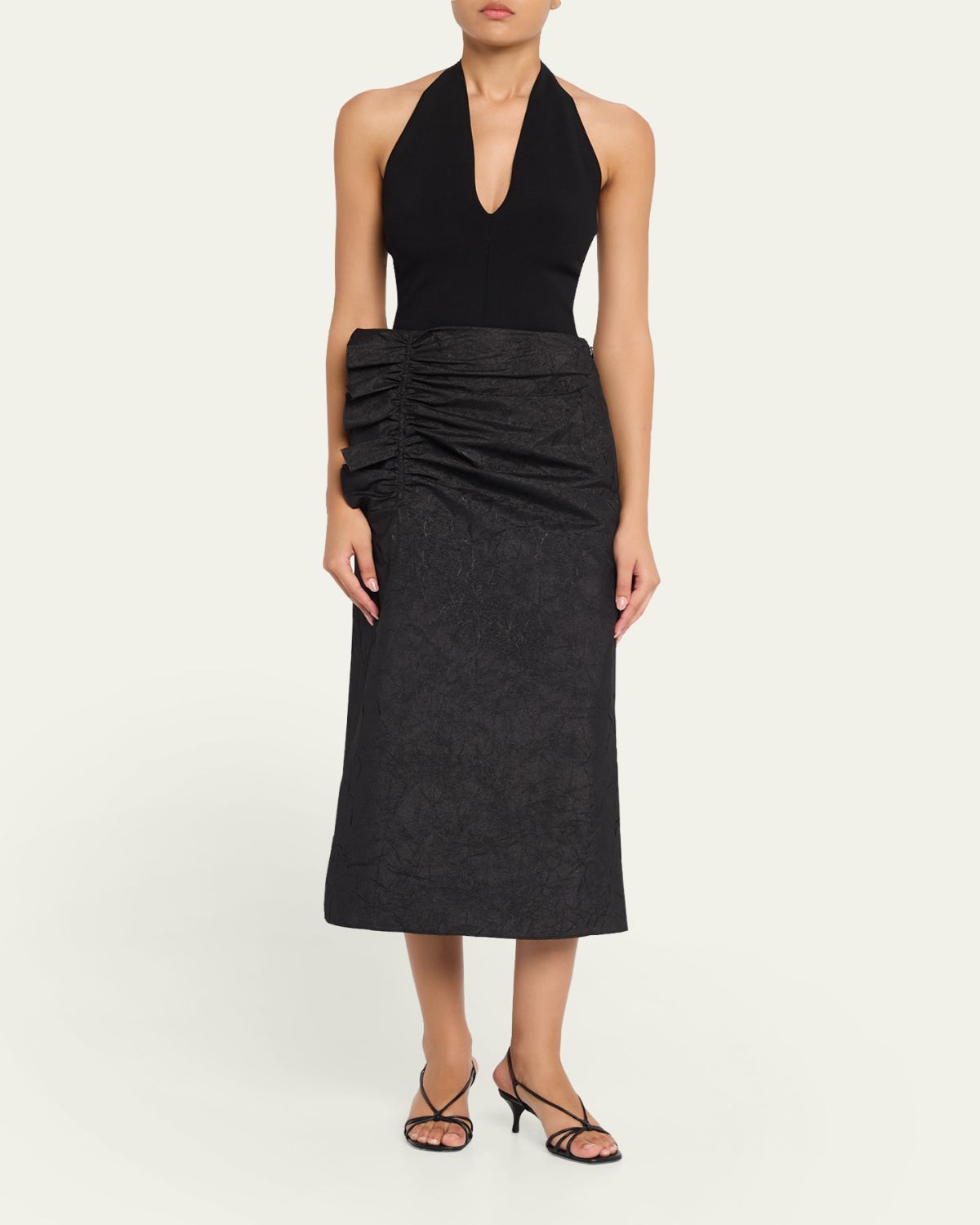 Ulla Johnson Ellis Taffeta Midi Skirt | Thumbnail 2 Ulla Johnson Ellis Taffeta Midi Skirt | Thumbnail 2