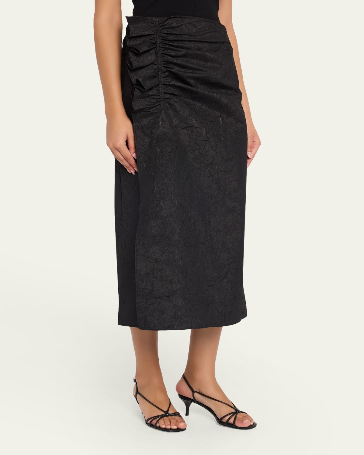 Ulla Johnson Ellis Taffeta Midi Skirt | Thumbnail 4 Ulla Johnson Ellis Taffeta Midi Skirt | Thumbnail 4