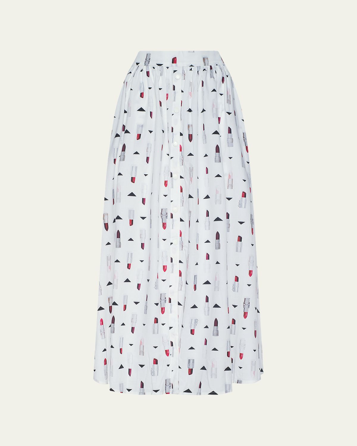L'Agence Seina Lipstick-Print Midi Skirt | Thumbnail 5 L'Agence Seina Lipstick-Print Midi Skirt | Thumbnail 5