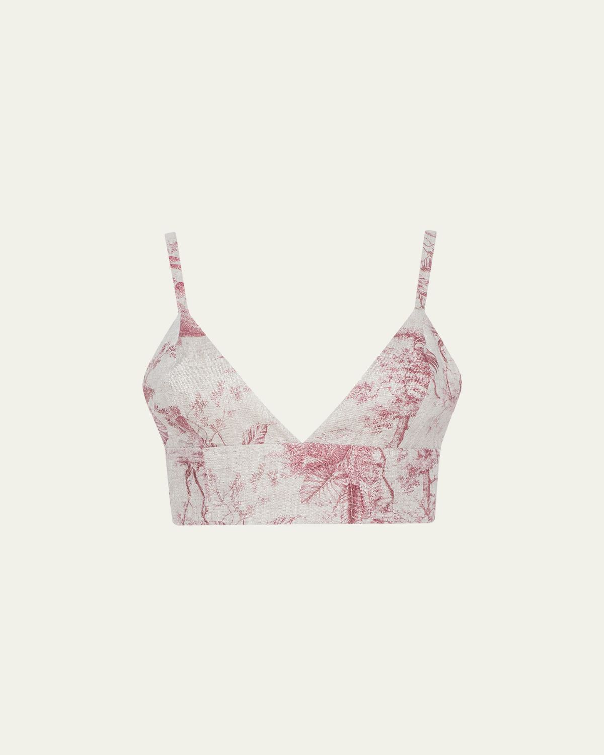 L'Agence Kaori Etoile-Print Linen Bralette Top | Thumbnail 6 L'Agence Kaori Etoile-Print Linen Bralette Top | Thumbnail 6