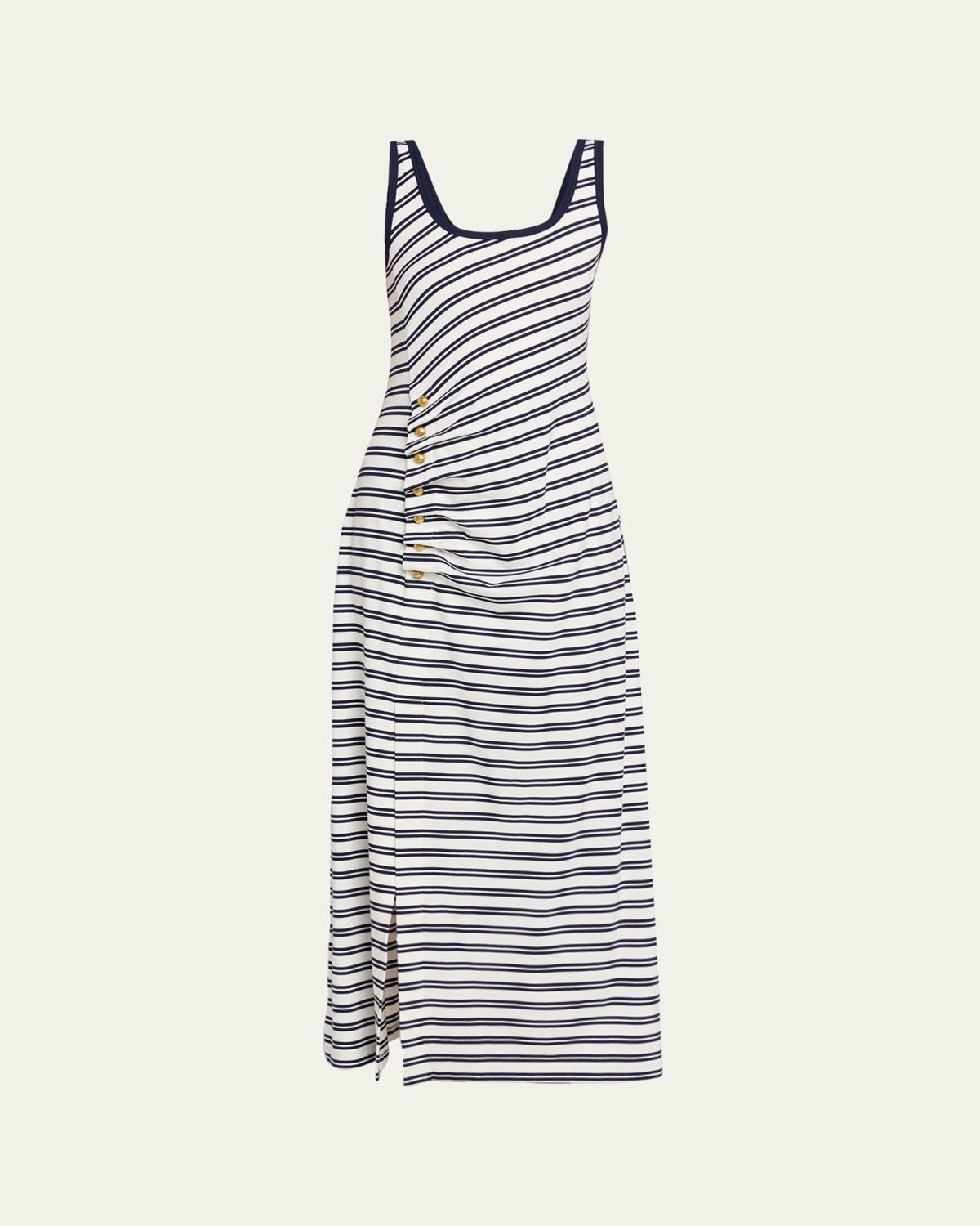 SIMKHAI Becker Striped Cotton Jersey Maxi Dress - Women's Clothing