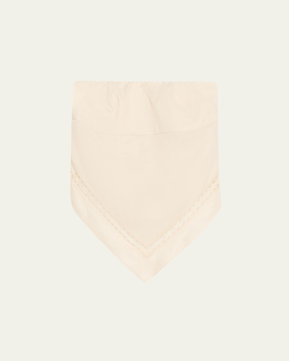 SIMKHAI Lahni Strapless Linen Lace Top