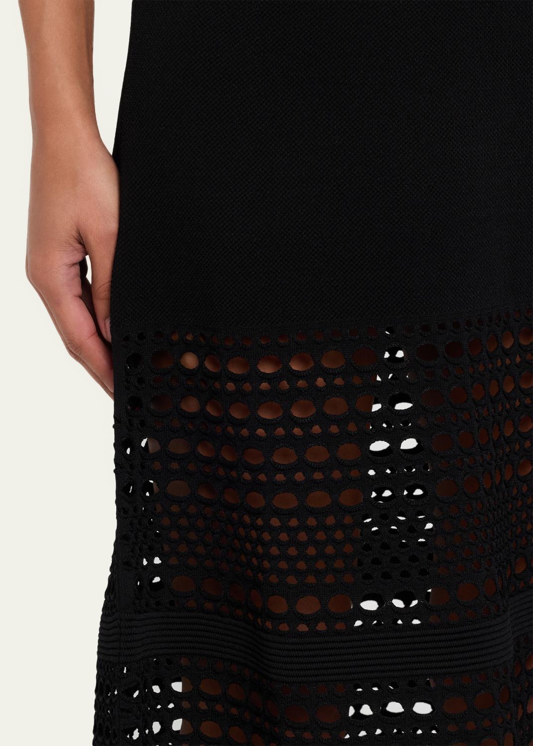Simkhai Westly Open-Stitch Midi Skirt | Thumbnail 6