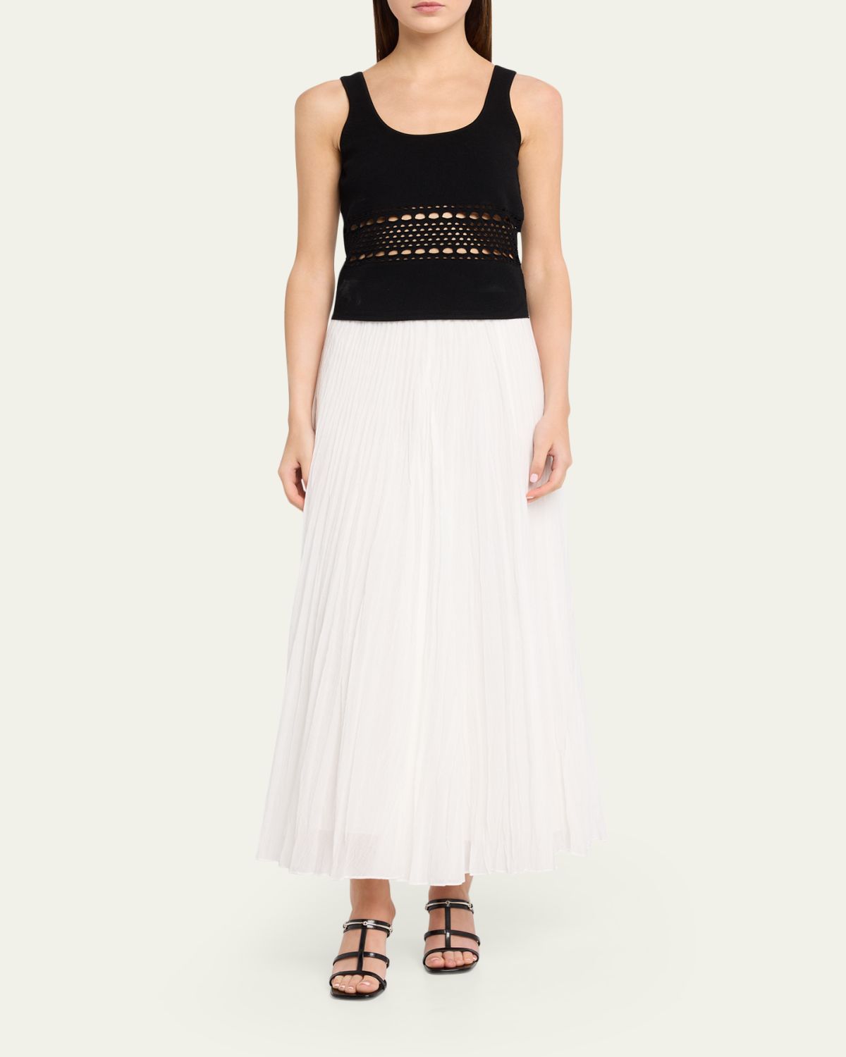 SIMKHAI Fitzgerald Open-Work Tank Top | Thumbnail 2
