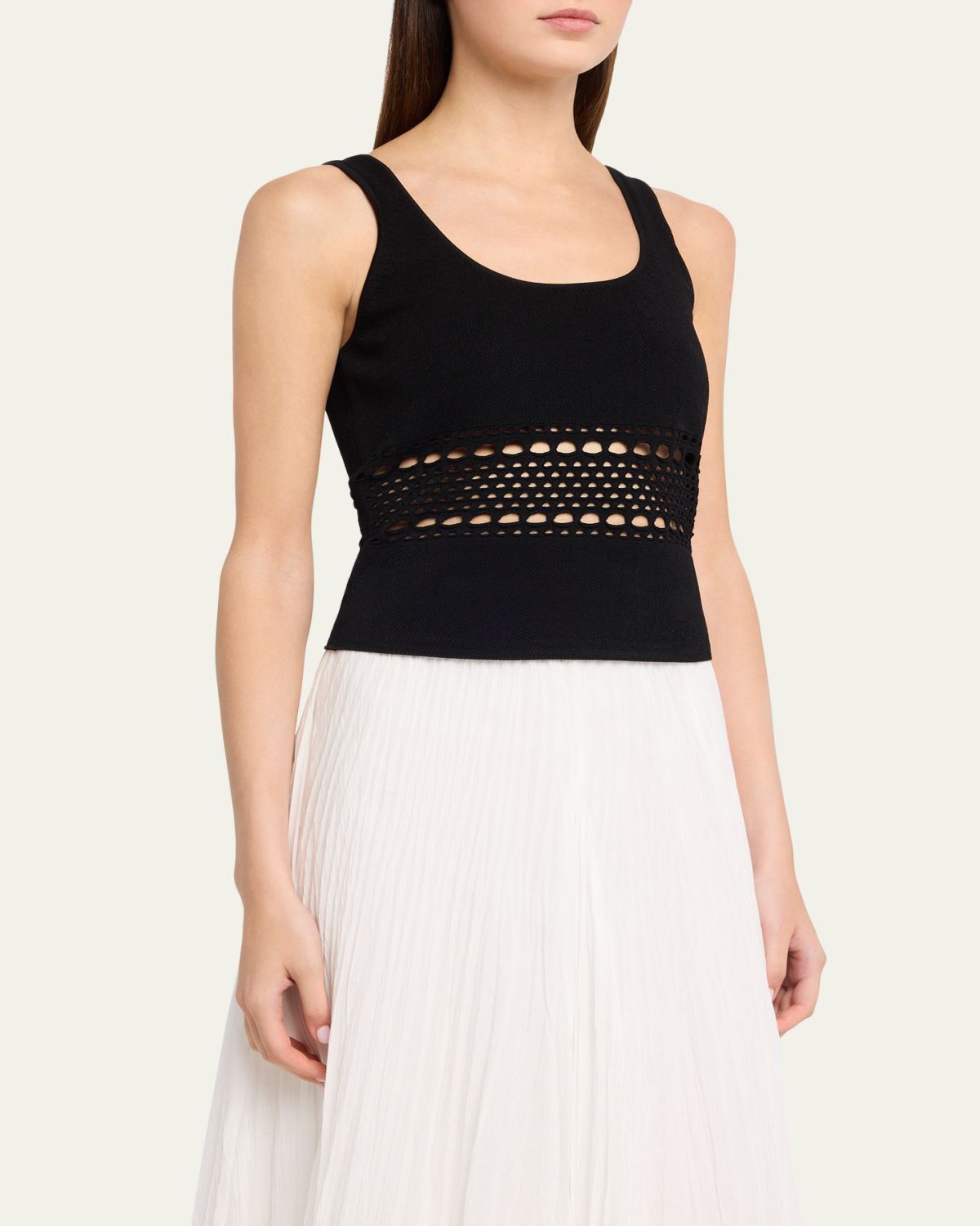 SIMKHAI Fitzgerald Open-Work Tank Top | Thumbnail 4