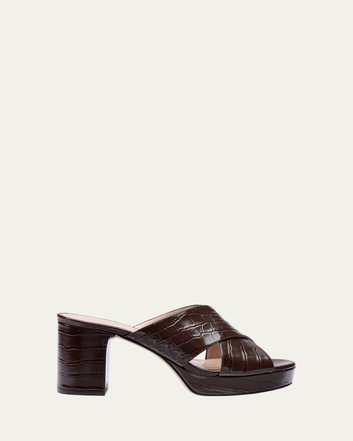 Stuart Weitzman 80mm Dayna Croc-Embossed Leather Platform Sandals | Thumbnail 5 Stuart Weitzman 80mm Dayna Croc-Embossed Leather Platform Sandals | Thumbnail 5